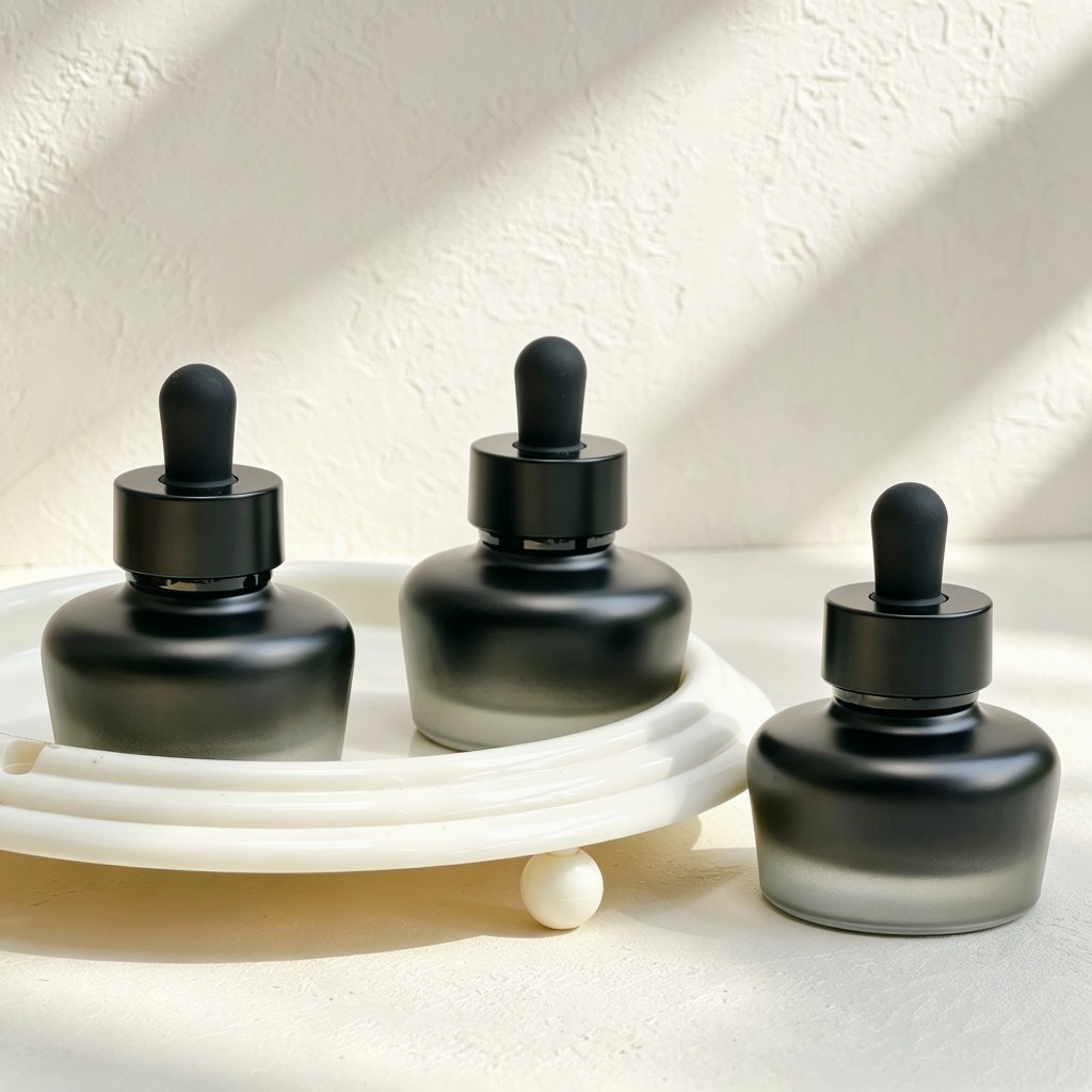 Luxury Skincare Serum - Флакон-капельница из матового стекла 30 мл,