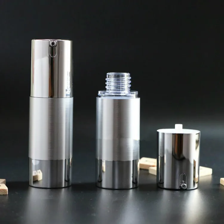 Luxury Skincare Bottles - 10 шт., роскошные золотые, серебряные пустые